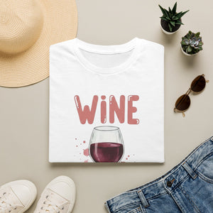 Wine Cheaper Tee — White